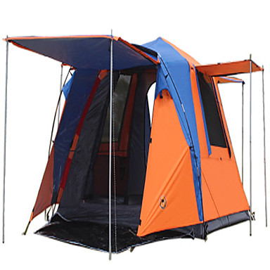 153 99 Camel 3 4 Persons Tent Double Camping Tent Two Rooms Automatic Tent Well Ventilated Waterproof Dust Proof Foldable For Camping Hiking