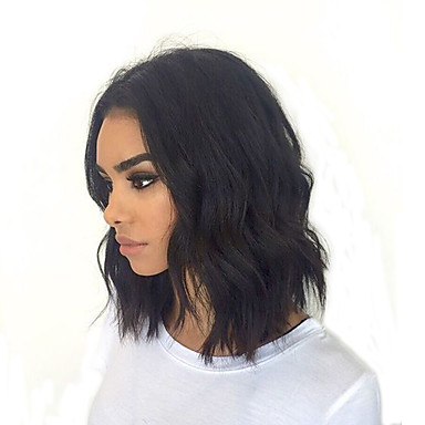 8 12 Short Bob Full Lace Human Hair Lace Wigs With Baby Hair