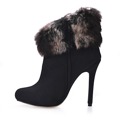 Women's Velvet Fall / Winter Fashion Boots Boots Round Toe Booties ...