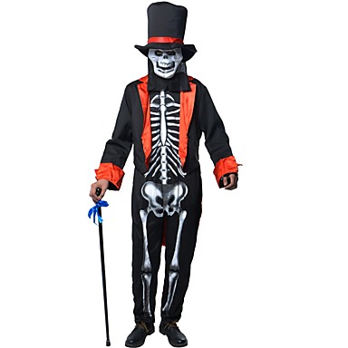 Scheletro Per Natale Completi Feste Teschio Mago Uomo Halloween t4qtrw