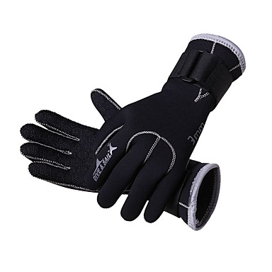 baratos Luvas de Mergulho-Mergulho Luvas 3mm Neoprene Luvas de neoprene para roupa de mergulho Esticar Protecção Durável Mergulho Passeios de barco Caiaque