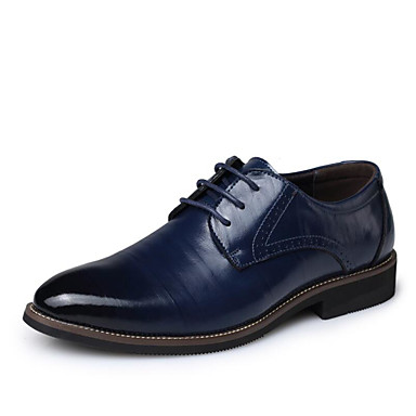 Men's Formal Shoes Leather / Cowhide Spring / Fall Oxfords Black ...