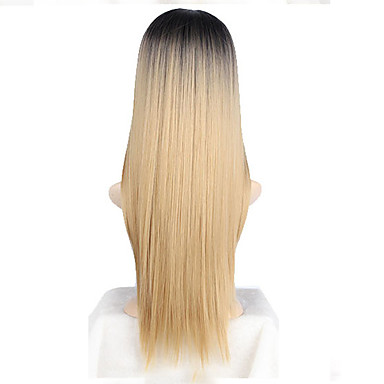 Cosplay Costume Wig Synthetic Wig Straight Wig Blonde Long Black