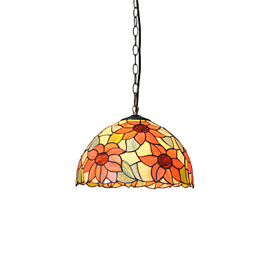 Diameter 30cm Tiffany Pendant Lights Glass Lamp Shade Living Room