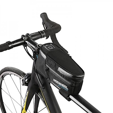 Cycling Bike Bicycle Frame Front Tube Bag Expand Capacity 1.5 times Black