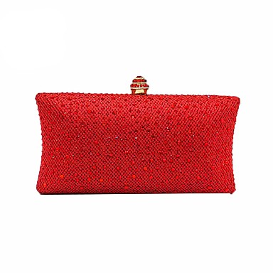 Women's Crystals Polyester Evening Bag Rhinestone Crystal Evening Bags ...