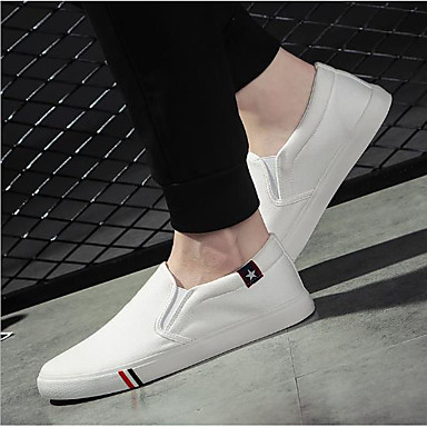 Men's Sneakers Comfort Shoes Casual Canvas White Black Blue Summer ...