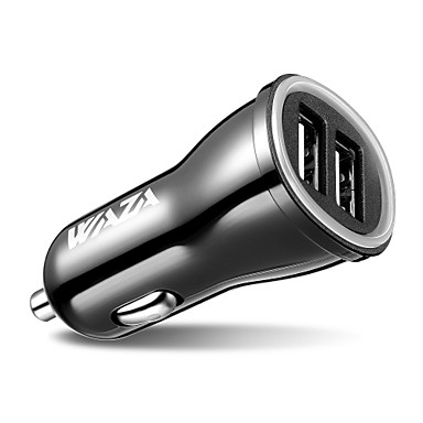 [?18.15] 24W Dual USB Car Charger 5V 4.8A Smart Output for iPhone X, iPhone 8, iPad, Samsung, LG, nexus, Pixel, HTC, xiaomi, bq etc