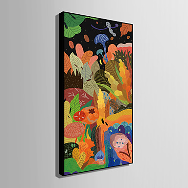 Gerahmtes Leinenbild Gerahmtes Set Botanisch Blumenmuster