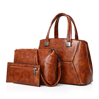 Women S Bags Pu Polyurethane Bag Set 3 Pcs Purse Zipper Red Women S Bags Pu Polyurethane Bag Set 3 Pcs Purse Zipper Red Gray Brown 6554205 2018 29 99