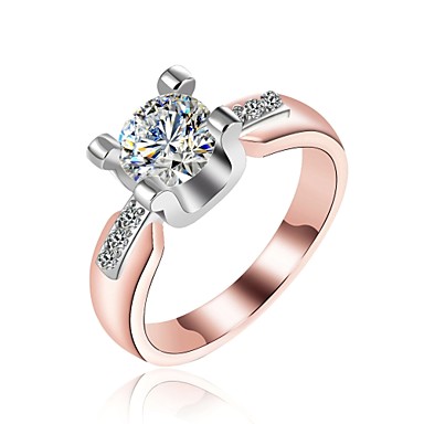 Women Charm Inlaid Crystal Rings Wedding Party Bridal Rings Jewelry Gift LC
