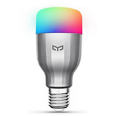  xiaomi yeelight 220v e27 smart led bulb16 миллионов цветов wifi позволила работать с amazon alexa / google home   