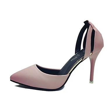 Womens Shoes Leatherette Spring Summer Basic Pump Comfort Heels Stiletto Heel Pointed Toe for Office Career Black Blue Pink 6648272 2018 1999 Womens Shoes Leatherette Spring Summer Basic Pump Comfort Heels Stiletto Heel Pointed Toe for Office Career Black Blue Pink 6648272 2018 1999