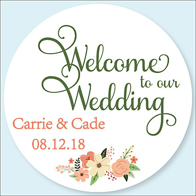 Wedding Stickers Labels Tags 48 Pcs Circular Wedding Stickers Labels Tags 48 Pcs Circular Envelope Sticker All Seasons 6767848 2018 6 99