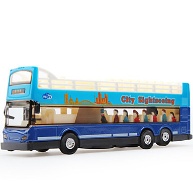 2018 1:50 Aleación Autobús de Tracción Juguetes Bus Niño The City Modelo con //