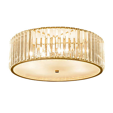 Qihengzhaoming 4 Light Flush Mount Lights Ambient Light Brass