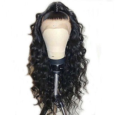 Remy Human Hair Lace Front Wig Style Brazilian Hair Wavy Natural