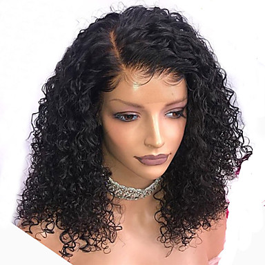 119 99 Remy Human Hair Full Lace Wig Bob Style Brazilian Hair Water Wave Natural Wig 130 Density With Baby Hair Natural Hairline African American