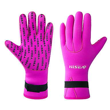 baratos Luvas de Mergulho-HISEA® Mergulho Luvas 3mm Neopreno Luvas de neoprene para roupa de mergulho Térmico / Quente Anti-Derrapagem Confortável Natação Mergulho Snorkeling / Neoprene / Com Stretch