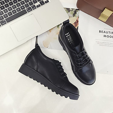 flat heel pu shoes