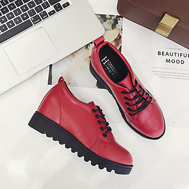 flat heel pu shoes