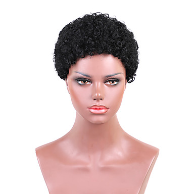 Human Hair Wig Short Curly Pixie Cut Short Hairstyles 2019 Berry