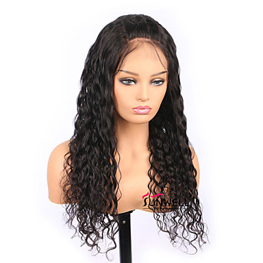 Remy Human Hair Full Lace Wig Middle Part Rihanna Style Brazilian