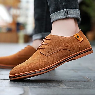 Men's Formal Shoes Suede Spring & Fall Oxfords Black / Yellow / Red ...