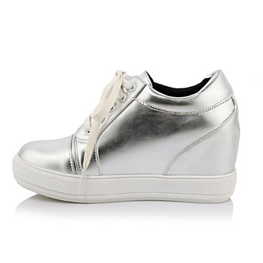 Cuña Zapatillas Invierno Mujer Deporte De Zapatos Confort Pu Tacón I4pqx8p