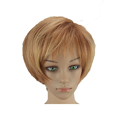 Synthetic Wig Straight Pixie Cut Wig Blonde Short Blonde Synthetic