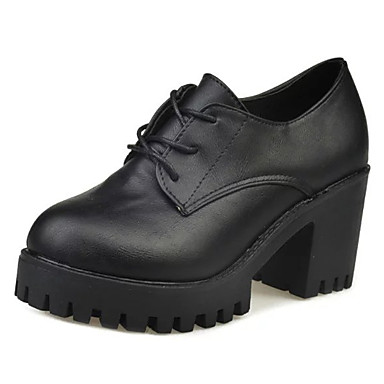 chunky heel round toe