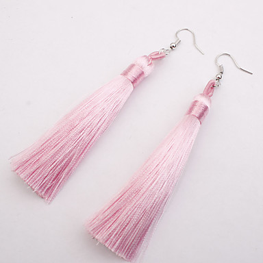 Womens Bohemian Boho Vintage Pink Gems Metal Feather Chandelier Dangle Earrings