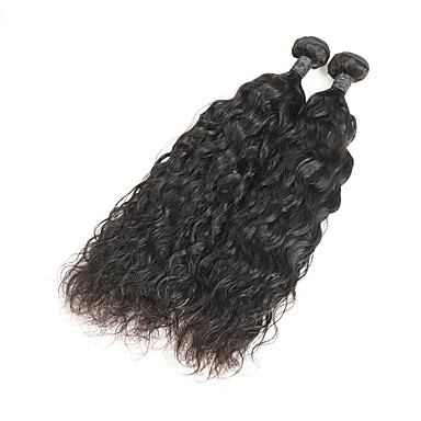 2 Bundles Indian Hair Natural Wave Remy Human Hair Human Hair