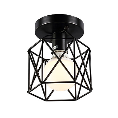 16cm Vintage Mini Painting Metal Cage Flush Mount Ceiling Light 16cm Vintage Mini Painting Metal Cage Flush Mount Ceiling Light Fixture For Living Room Bedroom Dining Kitchen 5767490 2019 32 12