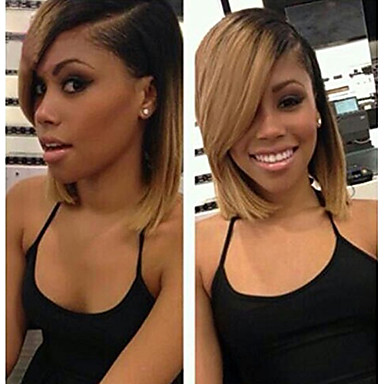 Virgin Human Hair Unprocessed Human Hair Lace Front Wig Bob Short