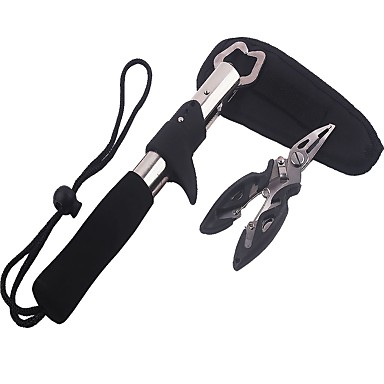 baratos Ferramentas de pesca-Cortador de Linha e Tesouras Alicate Conjuntos 2 pcs Pesca Instalação Fácil Leve e conveniente Aço Inoxidável Rotação Pesca de Água Doce Pesca de Carpa / Pesca Baixa / Pesca de Isco / Pesca Geral