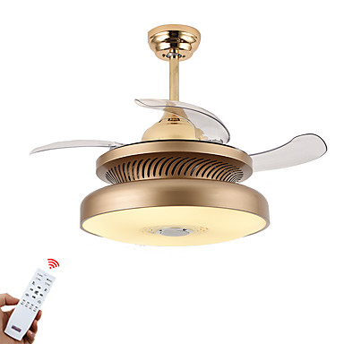 665 03 Zhishu Mini Novelty Ceiling Fan Downlight Painted Finishes Metal Bluetooth Control 220 240v Warm White White Led Light Source Included