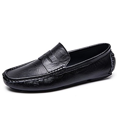 Men's Moccasin Nappa Leather Fall Casual / British Loafers & Slip-Ons ...