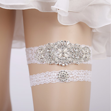 Lace Wedding Wedding Garter With Lace Trimmed Bottom Gore