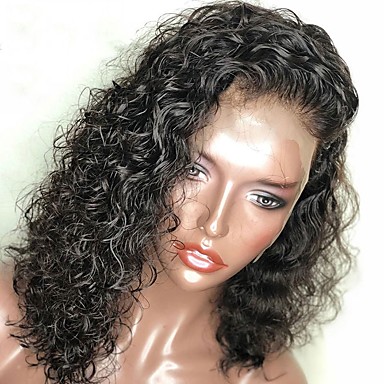 Virgin Human Hair 360 Frontal Wig Asymmetrical Style Brazilian