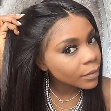 Remy Human Hair 13x6 Closure Lace Front Wig Deep Parting