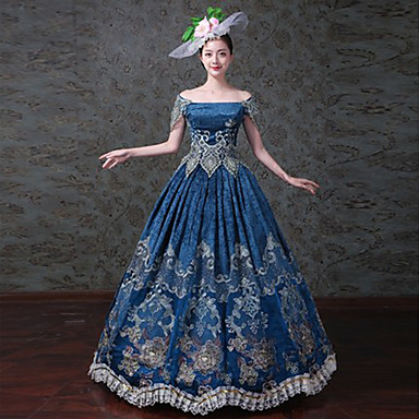 Vintage Gothic Victorian Ball Gown Victorian Prom Dress New 2021 Long Poet  Sleeve Lace Applique Beading Blue Masquerade Evening Party Gowns From  Sexybride, $168.85 | DHgate.Com
