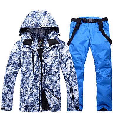 ARCTIC QUEEN Men's Ski Jacket with Pants Waterproof Windproof Warm ...