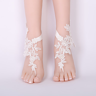 Lace Ankle Strap Wedding Garter With Pattern Garters Wedding / Party ...