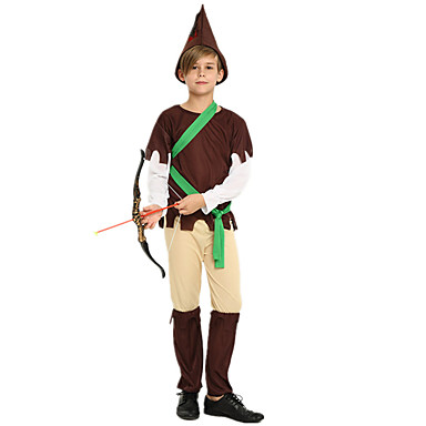 Robin Hood Povorka Maski Djecji Djecaci Halloween Karneval Dan Svetog Patrika Festival Praznik Polyster Braon Lako Karneval Kostime Shamrock Novelty Top Hlace Sesir Remen Top Iz 7125042 2021 27 49