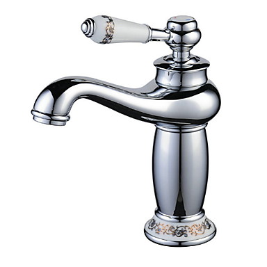 Baño grifo del fregadero - Standard Galvanizado Otro Sola manija Un