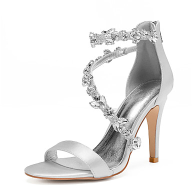 cheap silver bridesmaid shoes