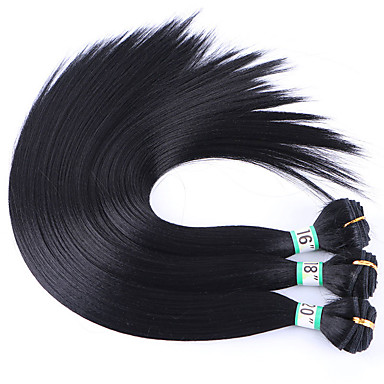 Laflare Ombre Synthetic Extentions Straight Synthetic Hair Medium