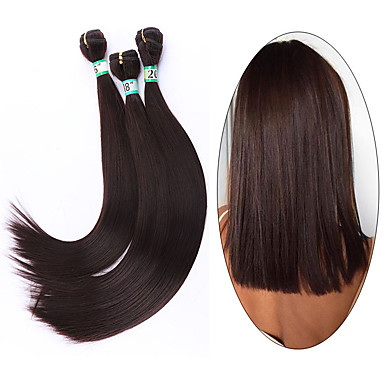 Laflare Ombre Synthetic Extentions Straight Synthetic Hair Medium
