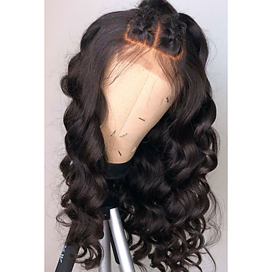 Remy Human Hair Lace Front Wig Free Part Rihanna Style Brazilian